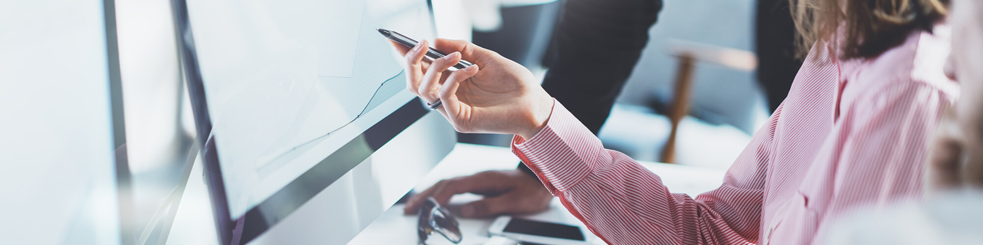 Woman Using Computer